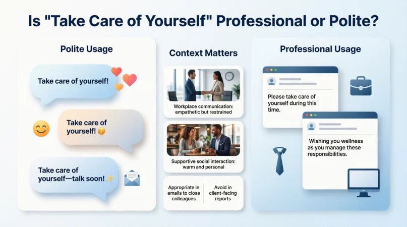 Is It Professional or Polite to Say “Take Care of Yourself”?