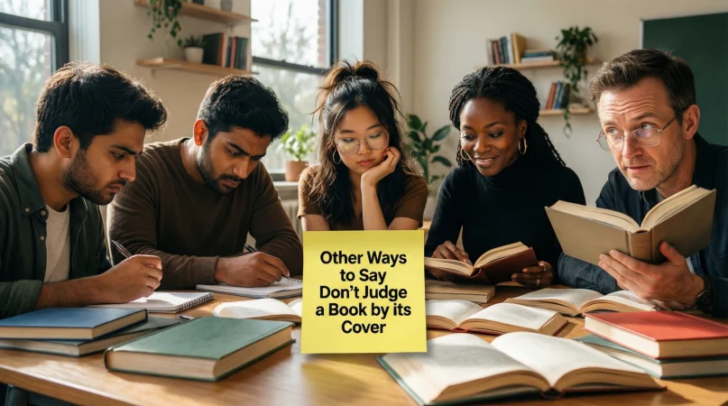 other ways to say don’t judge a book by its cover