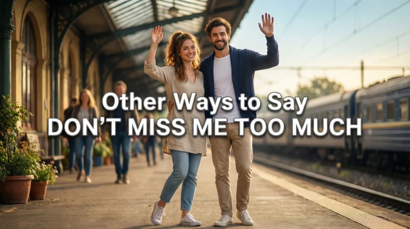 other ways to say don’t miss me too much