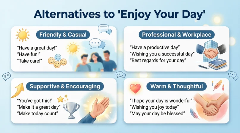Other Ways to Say “Enjoy Your Day” With Examples