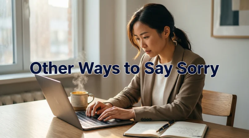 other ways to say sorry