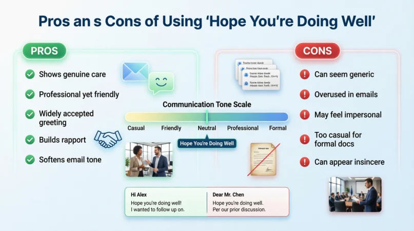 Pros and Cons of Using “Hope You’re Doing Well”