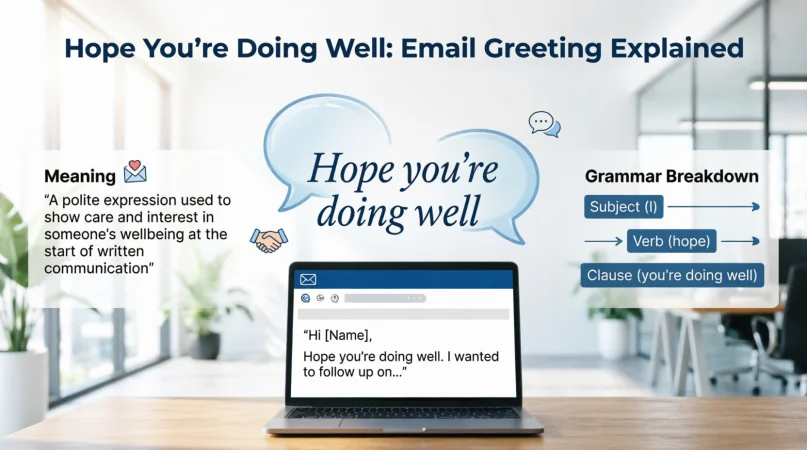 What Does “Hope You’re Doing Well” Mean?