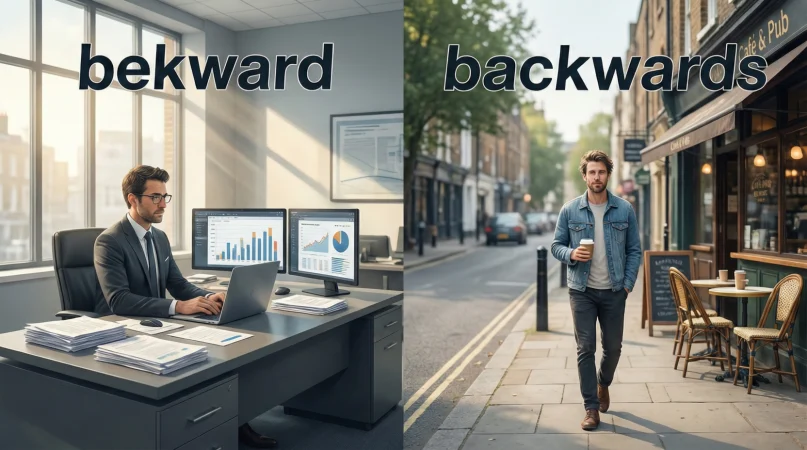 backward vs backwards