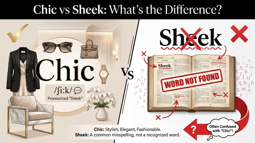 Chic vs Sheek: What's the Difference?