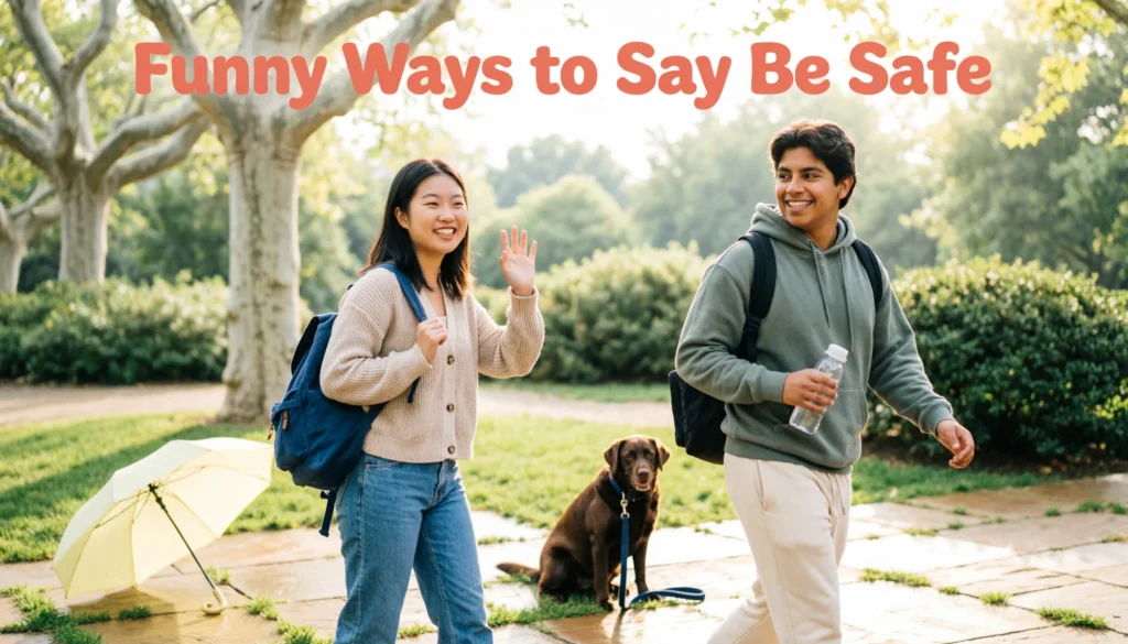 funny ways to say be safe