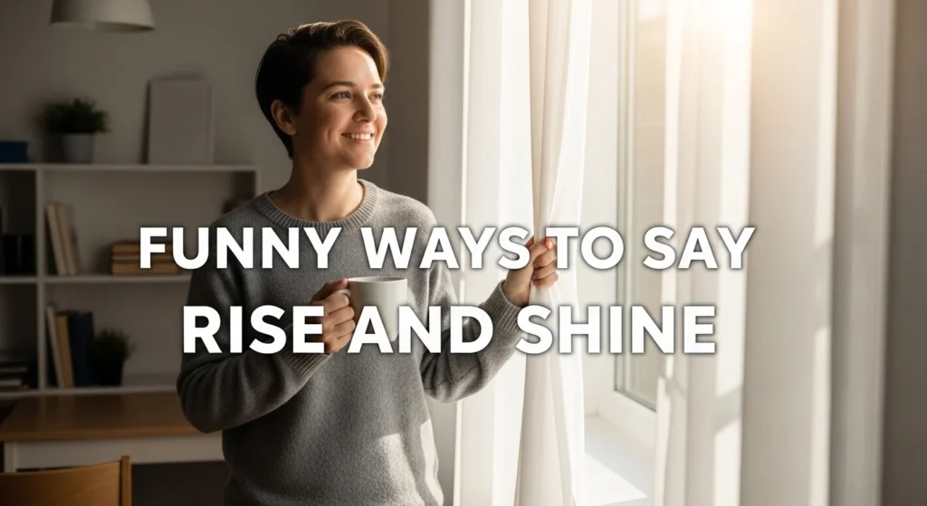 funny ways to say rise and shine