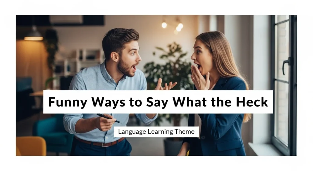 funny ways to say what the heck