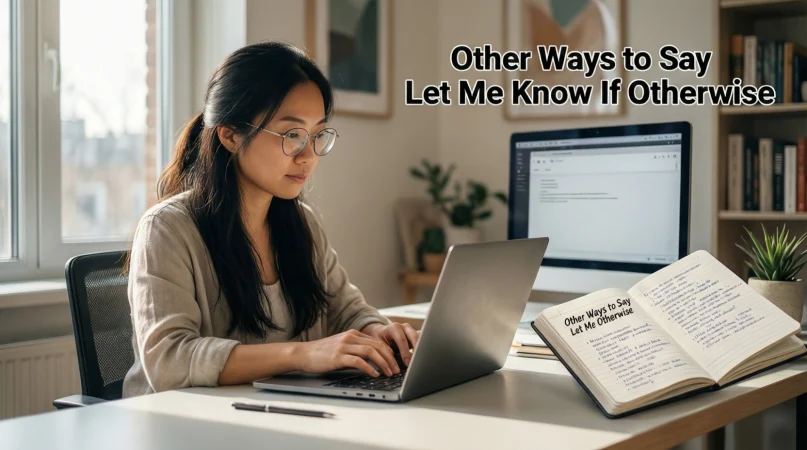 other ways to say let me know if otherwise