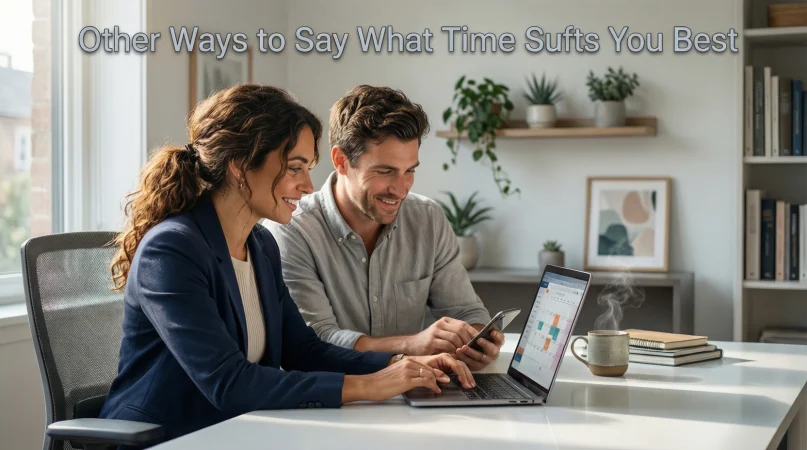 other ways to say what time suits you best
