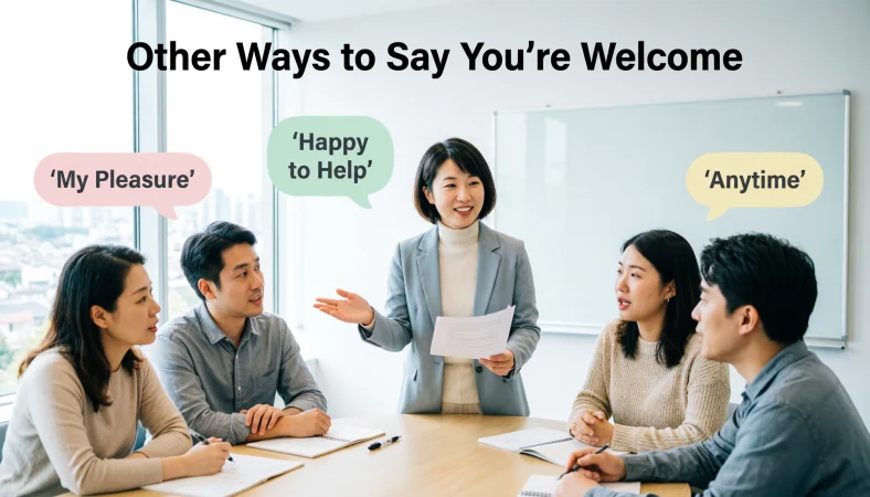 other ways to say you’re welcome
