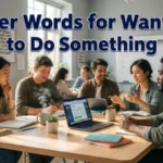 other words for wanting to do something