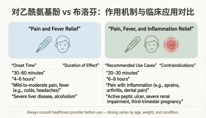 paracetamol vs ibuprofen