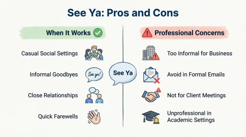 Pros and Cons of Using “See Ya”