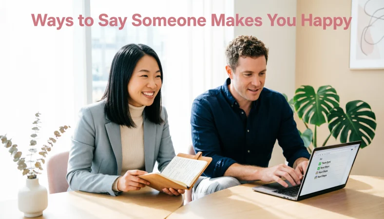 ways to say someone makes you happy