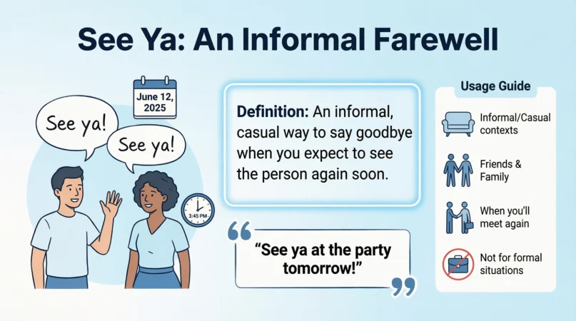 What Does “See Ya” Mean?