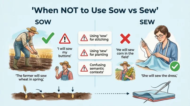 When You Should NOT Use Sow or Sew