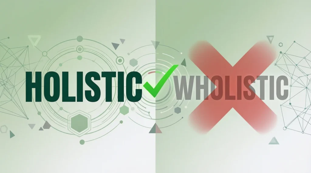 wholistic vs holistic