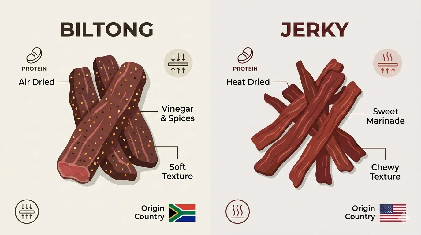 biltong vs jerky