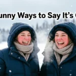 funny ways to say it’s cold