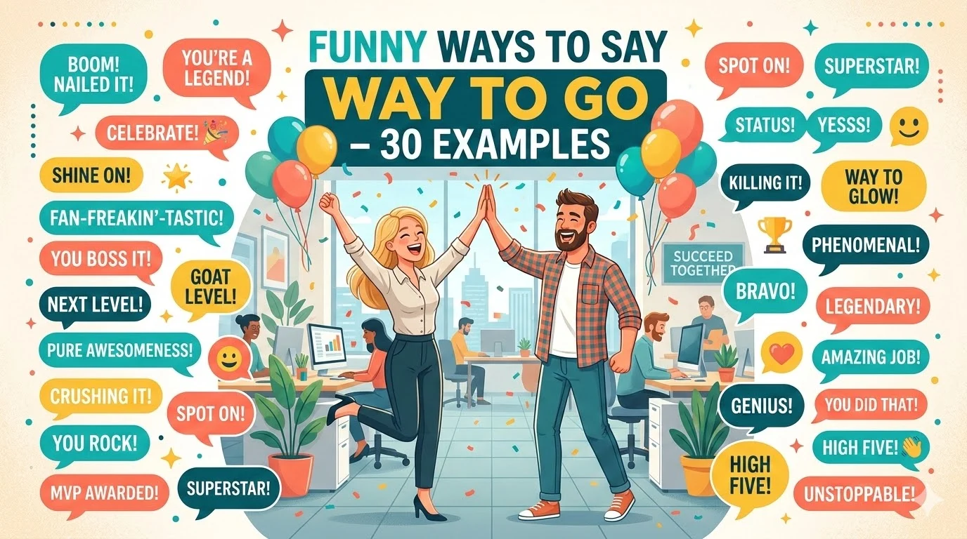funny ways to say way to go