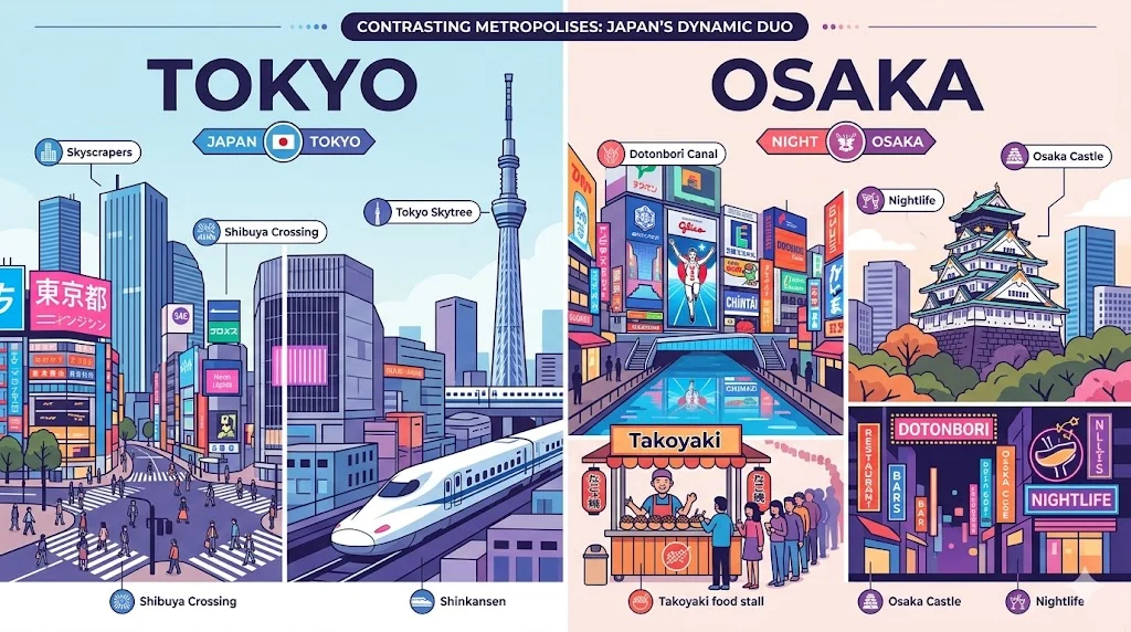 osaka vs tokyo