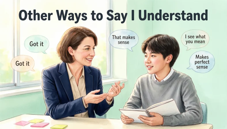 other ways to say I understand