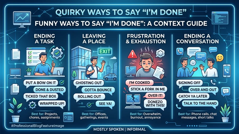 When to Use “funny ways to say I’m done”