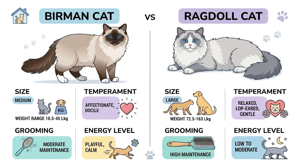 birman vs ragdoll