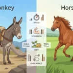 donkey vs horse