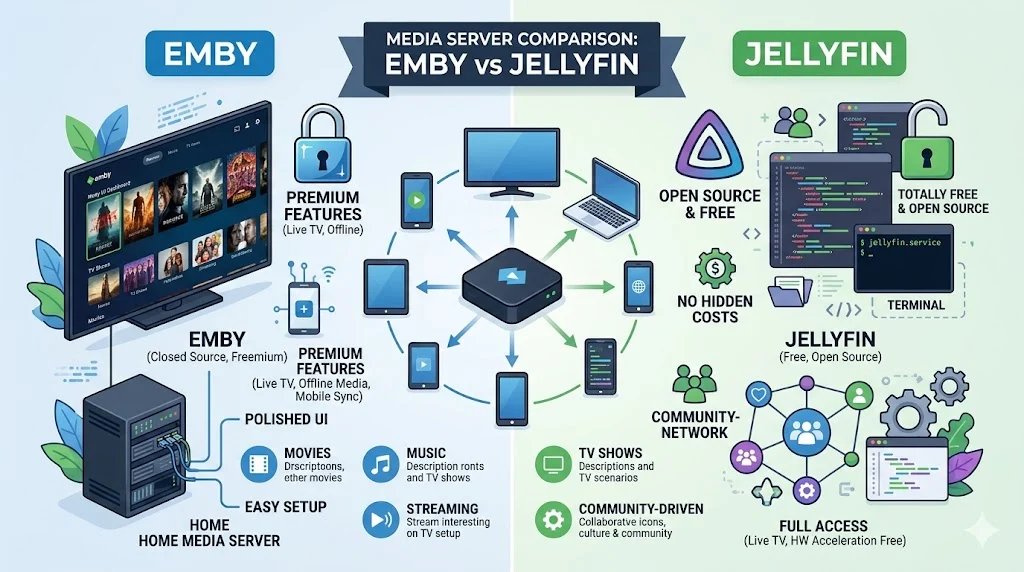 emby vs jellyfin