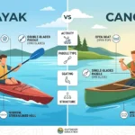 kayaking vs canoeing