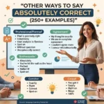 other ways to say absolutely correct