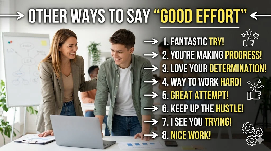 other ways to say good effort