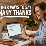 other ways to say many thanks