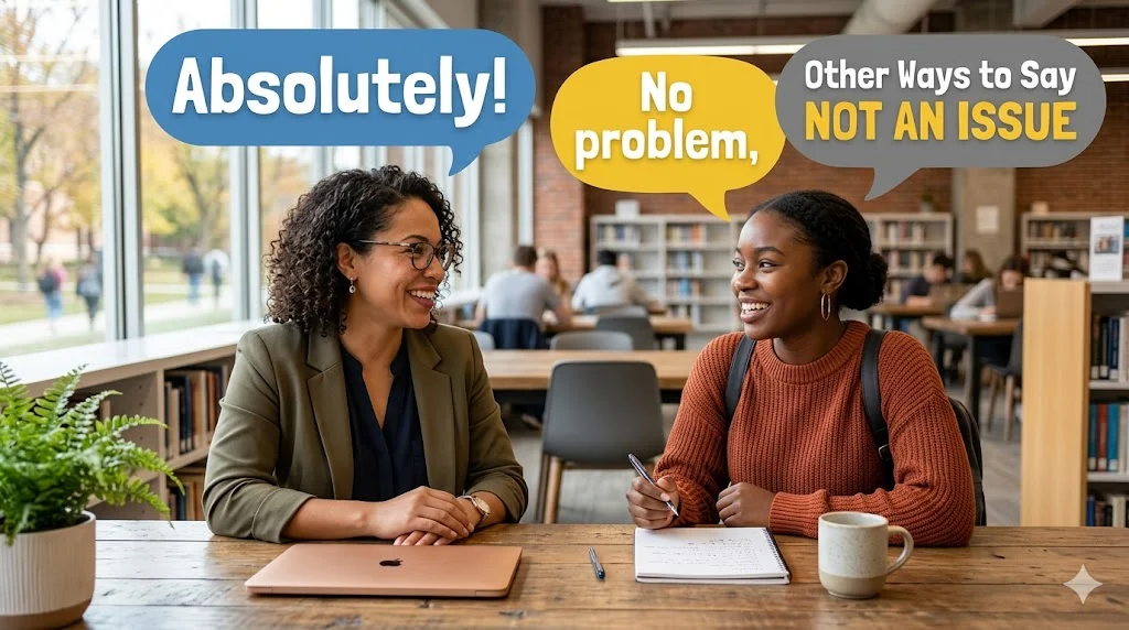 other ways to say not an issue