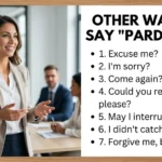 other ways to say pardon me