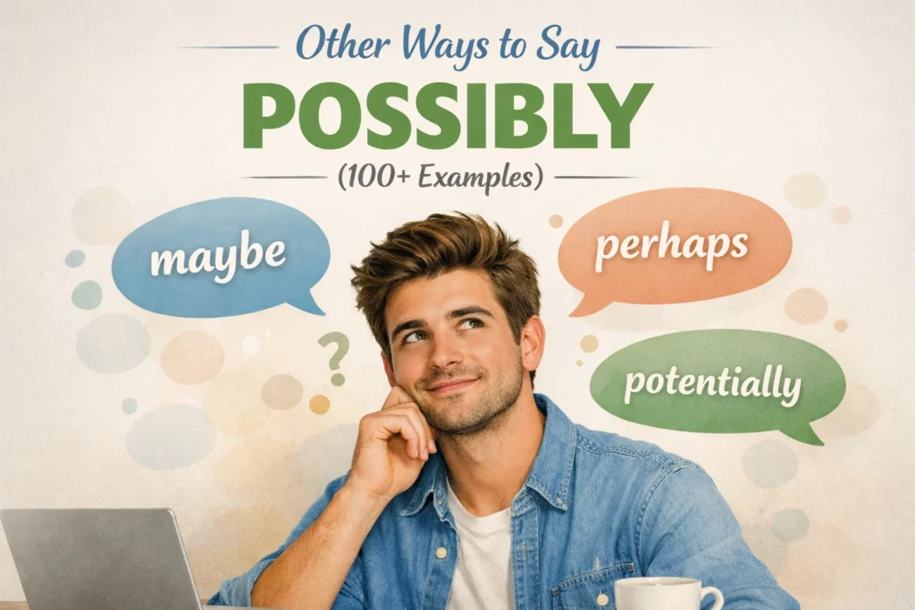 other ways to say possibly