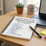 other ways to say proceed please