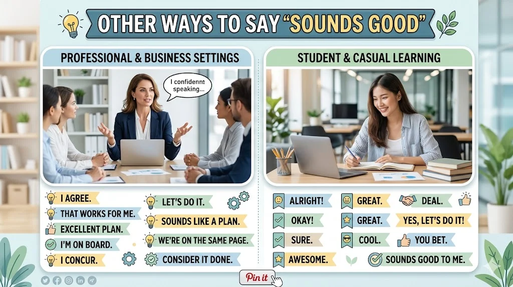 other ways to say sounds good