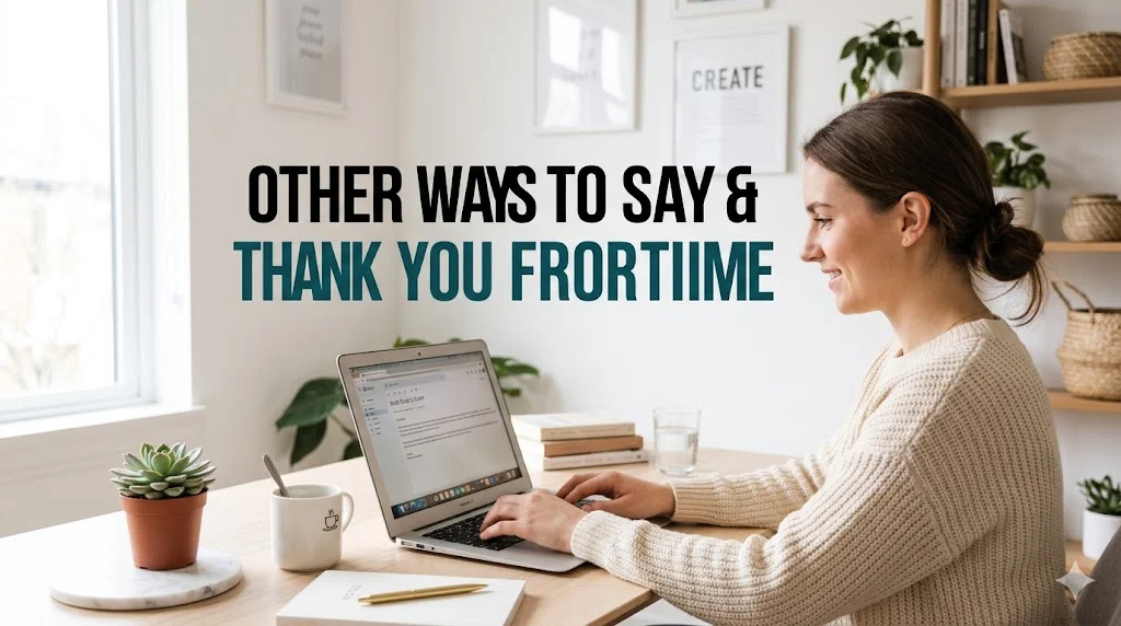 other ways to say thank you for your time