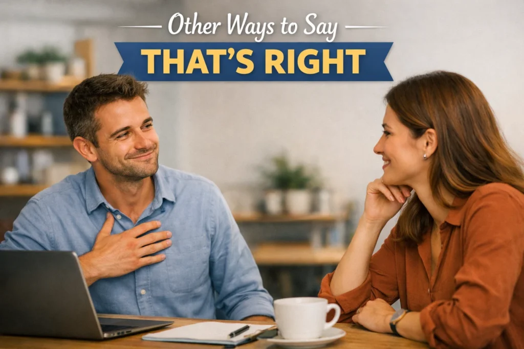 other ways to say that’s right