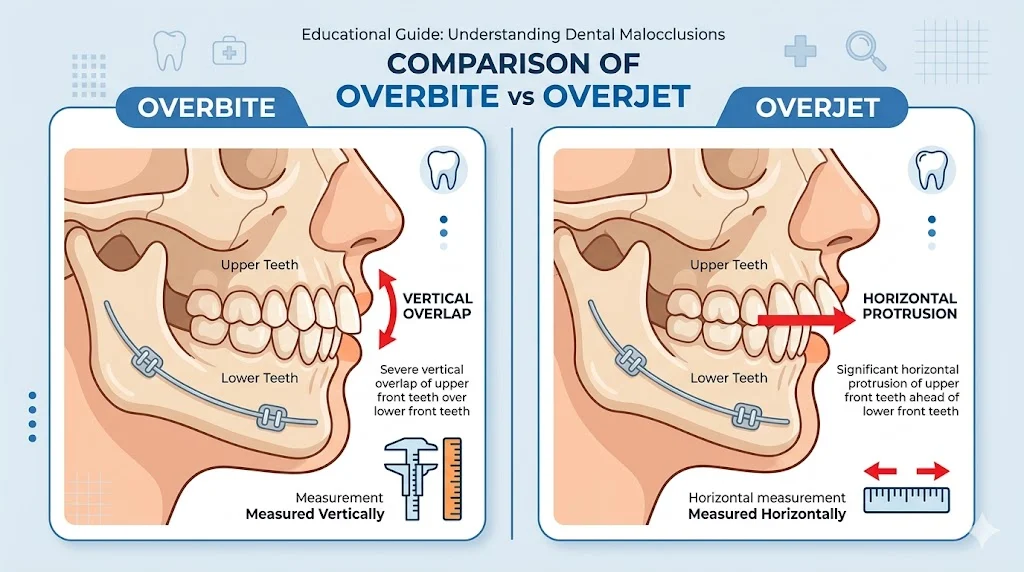 overbite vs overjet