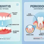 periodontitis vs gingivitis