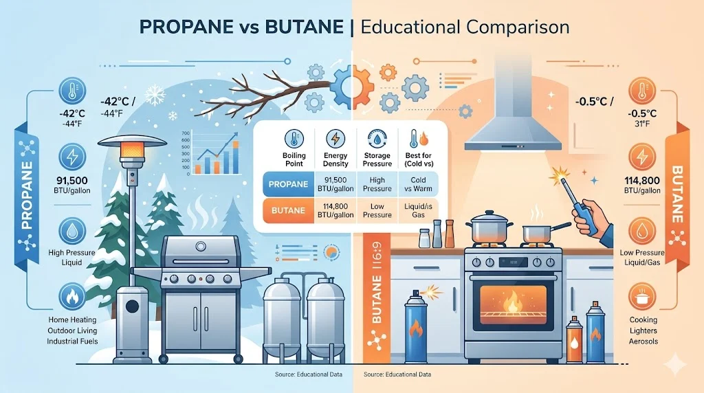 propane vs butane