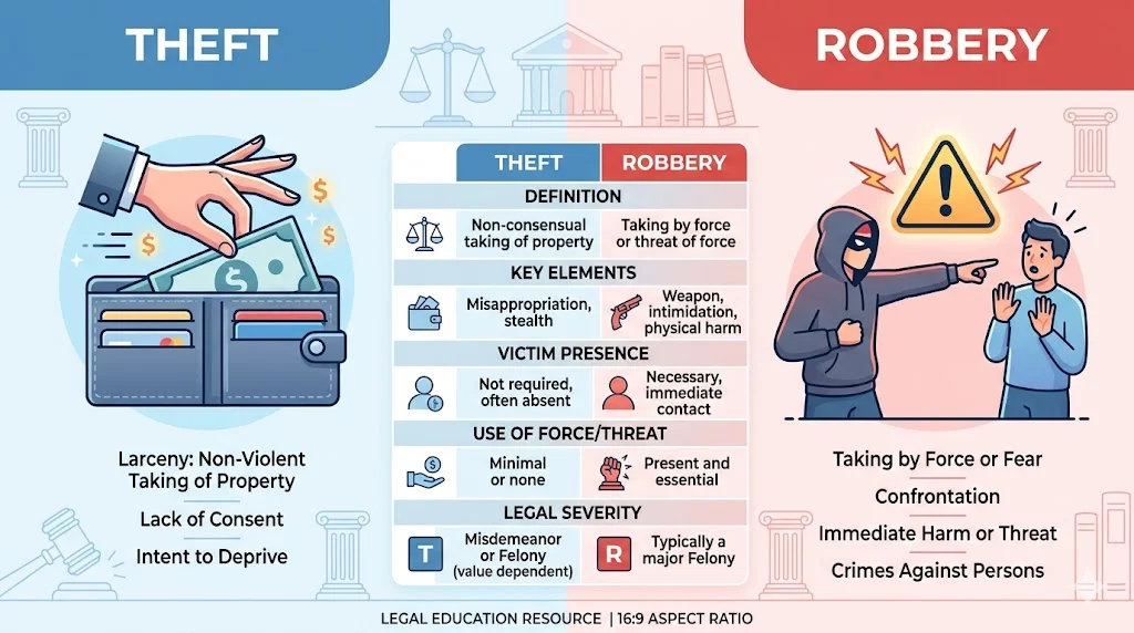 robbery vs theft