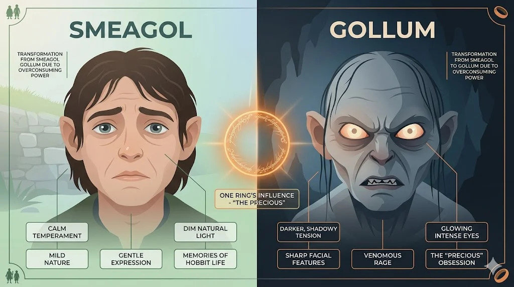 smeagol vs gollum