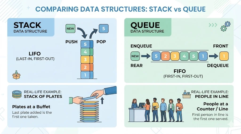 stack vs queue