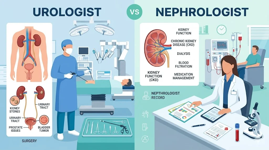 urologist vs nephrologist