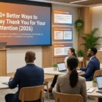 better way to say thank you for your attention